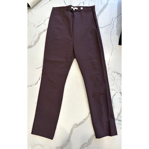 Vince Split Hem Crop Flare Pants in New Fig Size S - Picture 2 of 5
